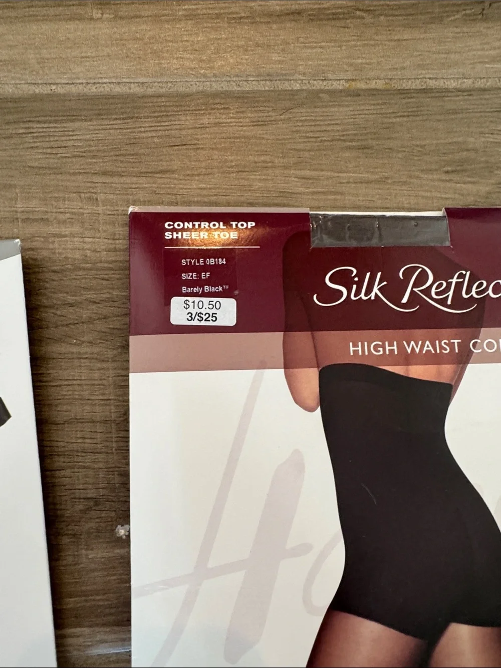 New lot of 3 Hanes Silk Reflexion EF Control Top Pantyhose